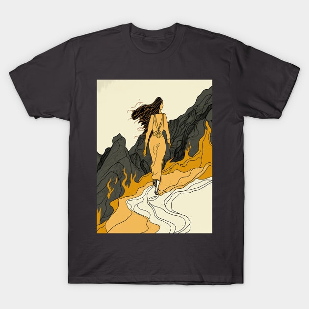 This Girl is on fire T-Shirt by Oddities Outlet